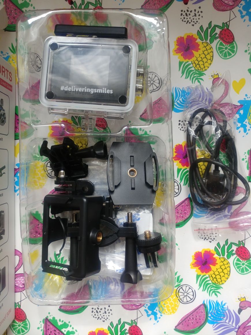 Kamera sportowa sports cam hd 720 p wodoodporna 30 m
