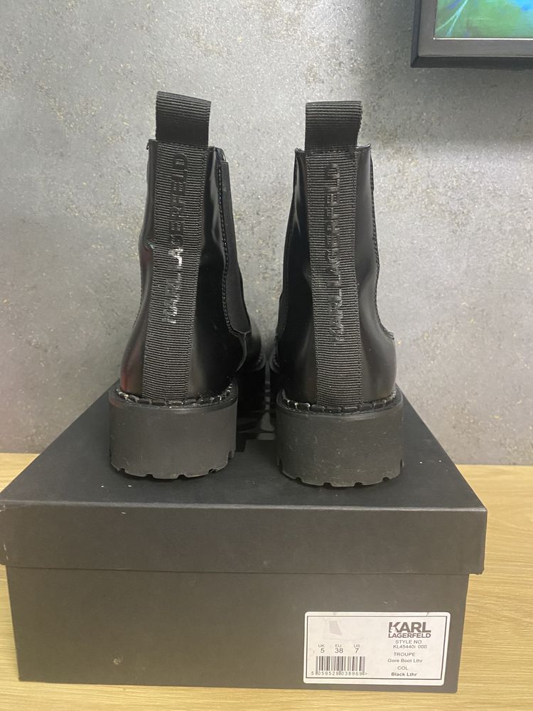 Шкіряні черевики Karl Lagerfeld р 38