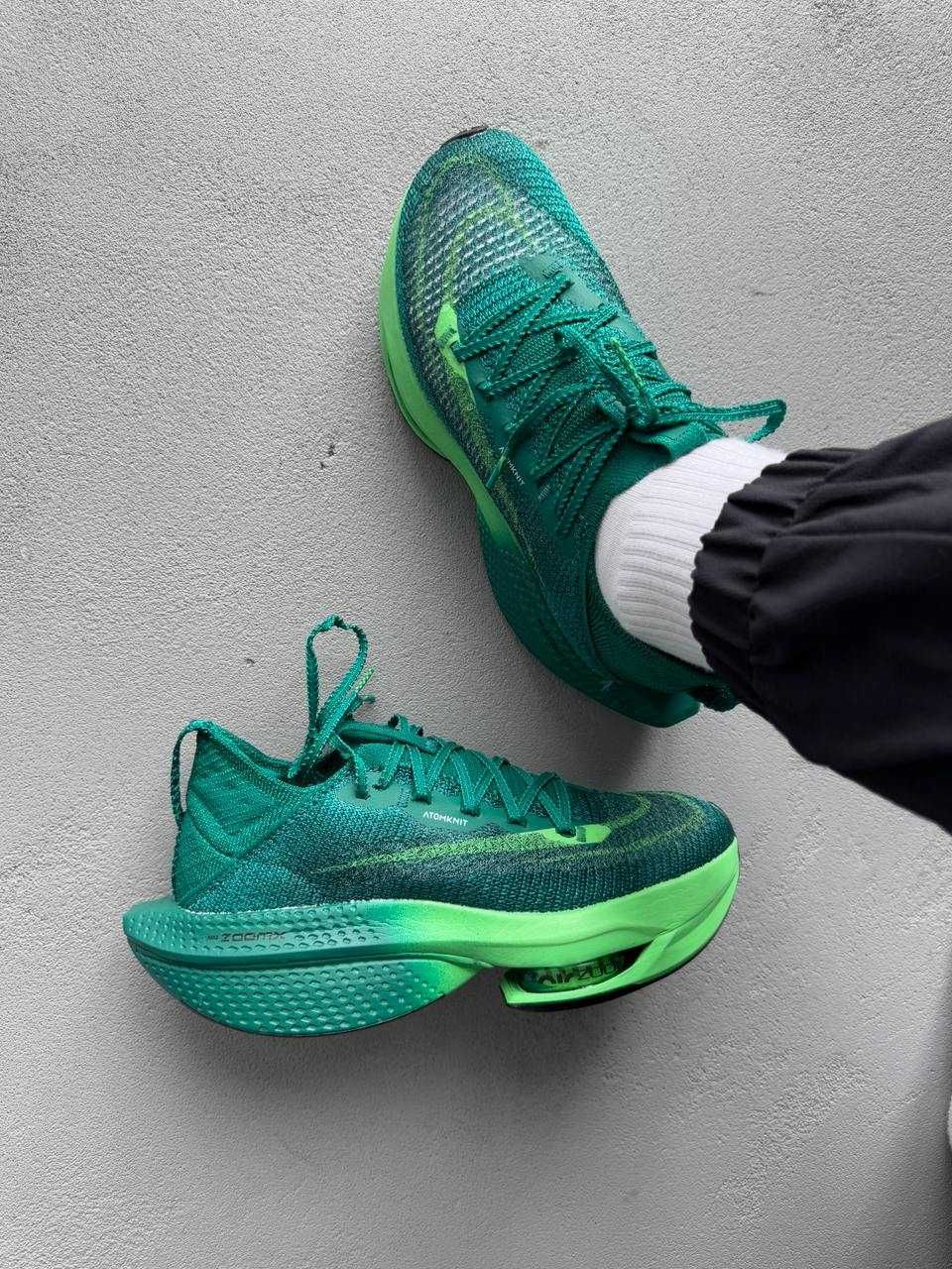 Мужские кроссовки Nike Air Zoom Alphafly Next% 2 Green. 40-45
