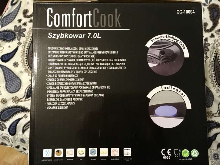 Szybkowar 7.0L comfort cook nowy CC-1004