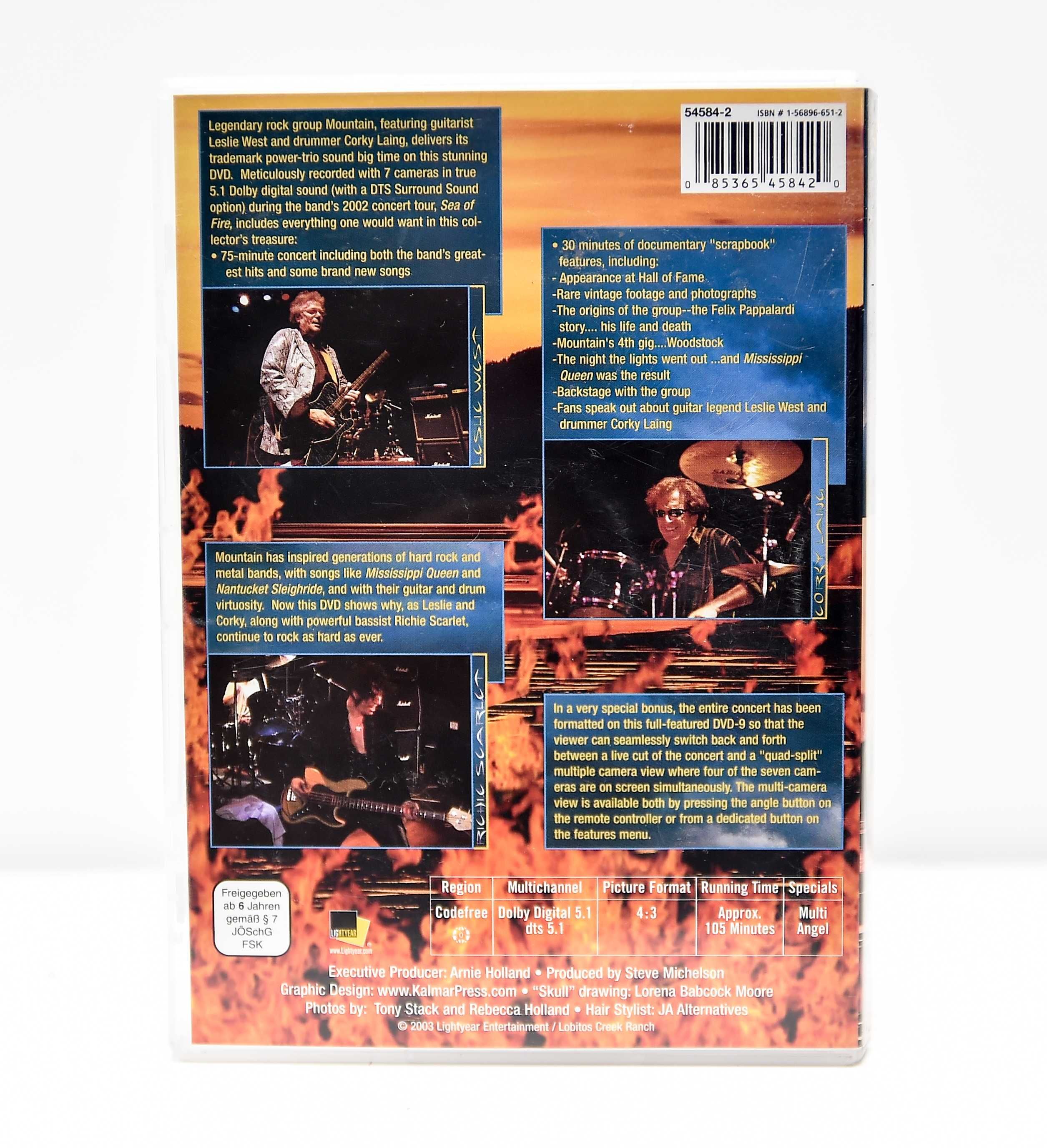 (DVD) Mountain - Sea Of Fire