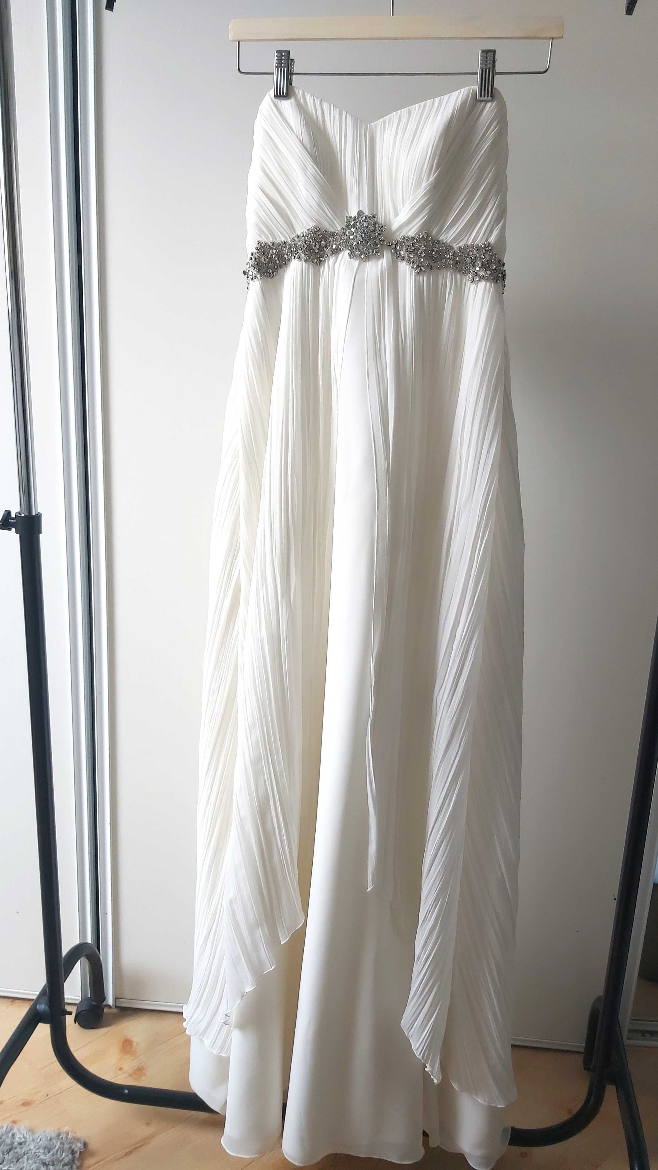 Suknia ślubna Kari, w stylu greckim, ponadczasowa.