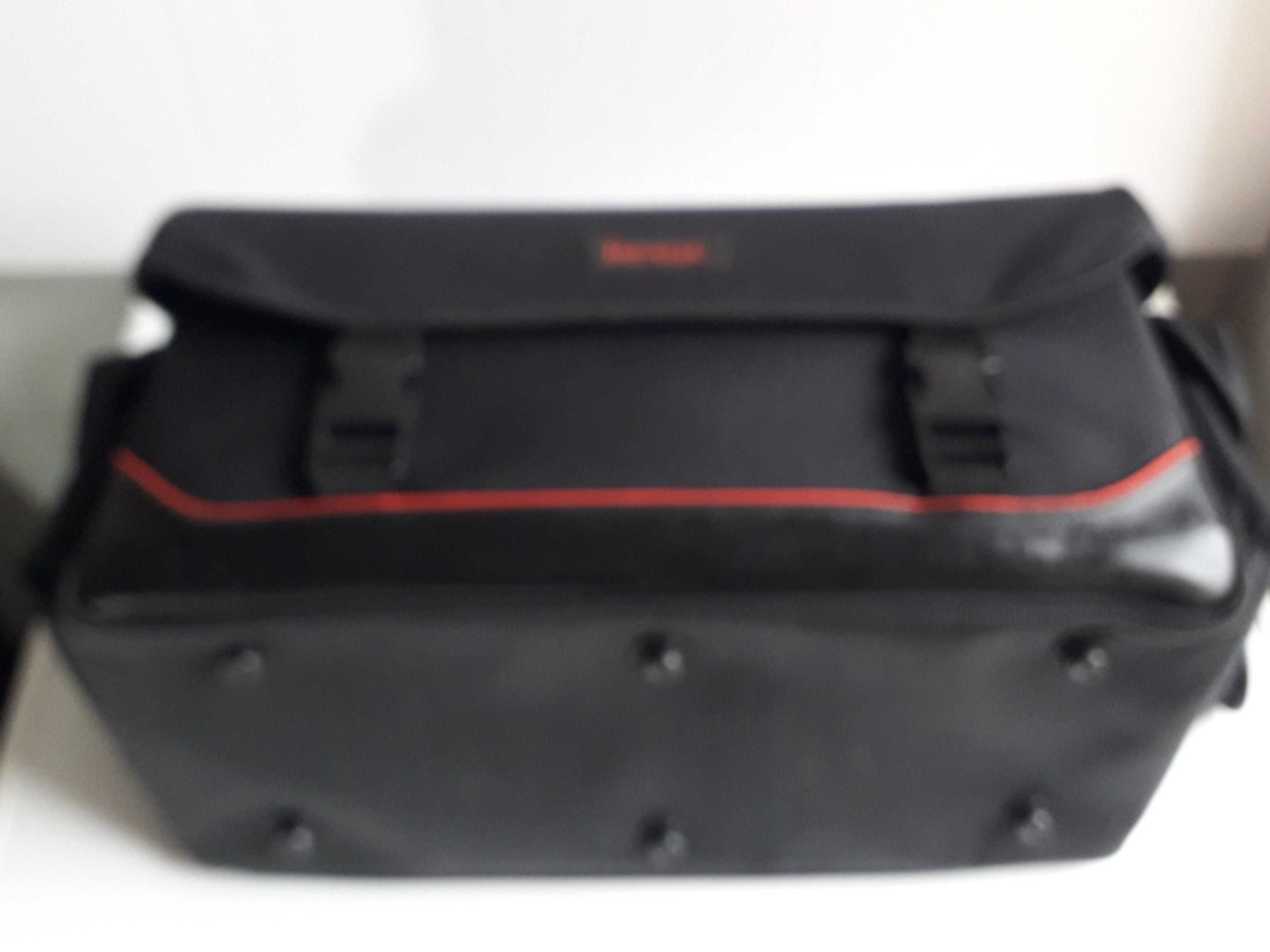 Estojo/Mala/Saco p/material fotográfico c/bolsas laterais - Novo !