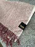 Wełniany koc pled z frędzlami Hoie Scandinavia høie wool blanket