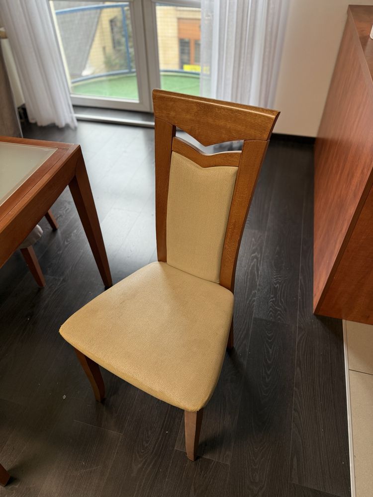 Stół 90x90 z krzesłami