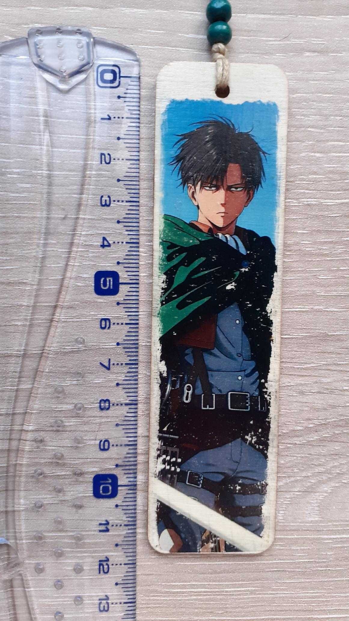 Decoração madeira pendurar Levi Ackerman anime Attack on titan