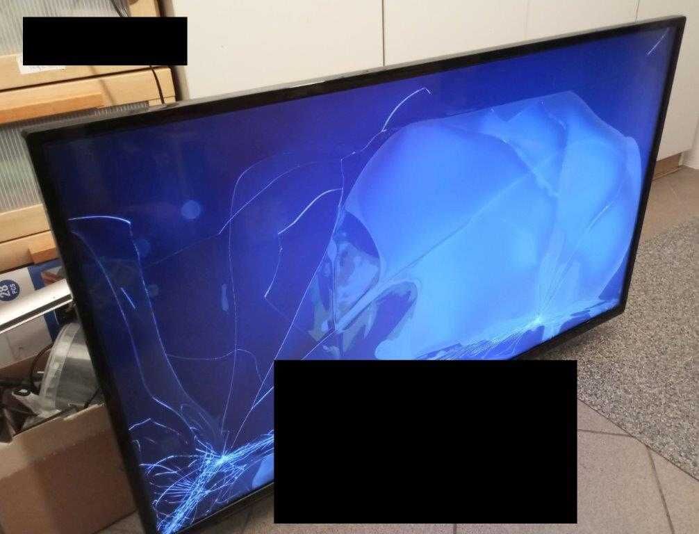 Zbity telewizor 43 cale na części telefunken D43F287M3CW z 2016 roku