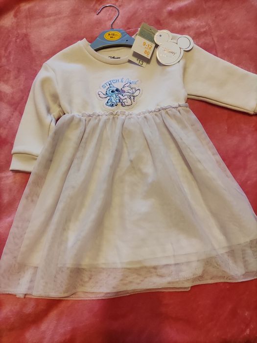 Vestido Stitch & Angel novo com etiqueta 9/12 meses
