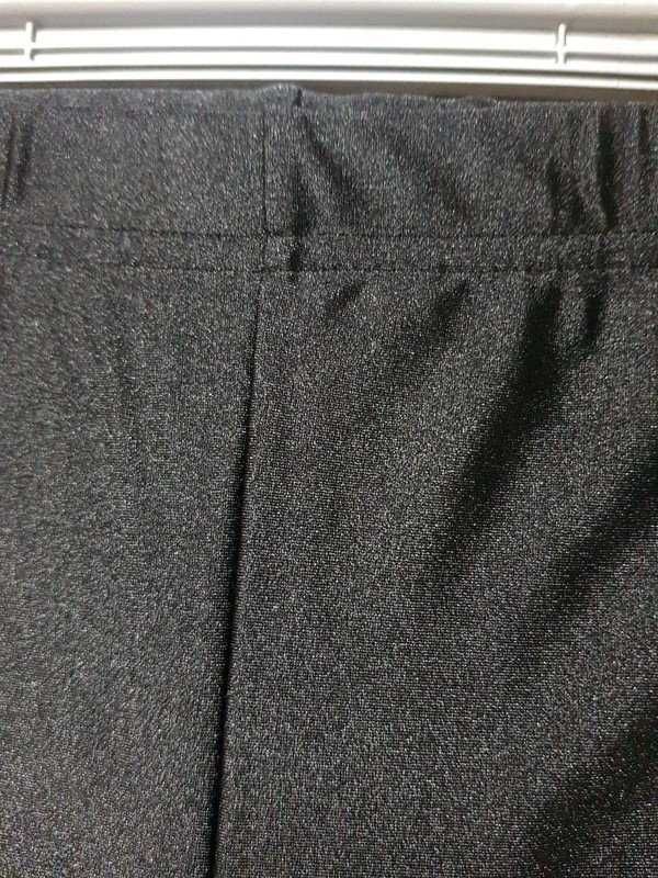 Legginsy z połyskiem czarne koronka na nogawkach NOWE XS-S