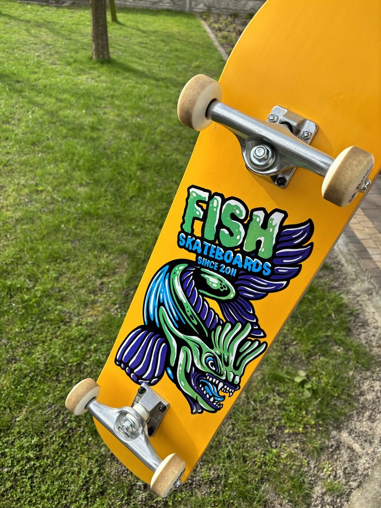 Deskorolka fishskateboards komplet