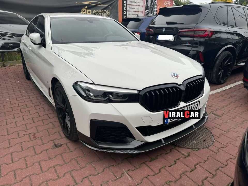 Dokładka Zderzaka Splitter BMW G30 G31 Czarny Połysk / Carbon