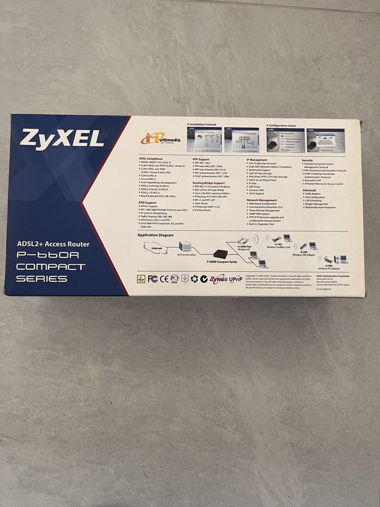ZYXEL ADSL2+ Access Router modem P-660R-D1