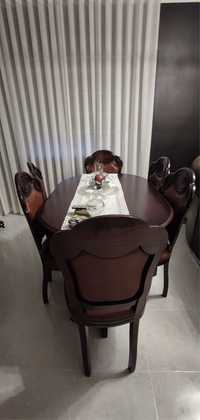Mesa jantar + 6 cadeiras