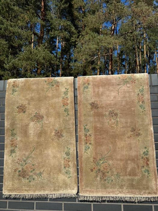 Dwa jedwabne dywany chińskie 2 po 140x70 galeria 6 tyś