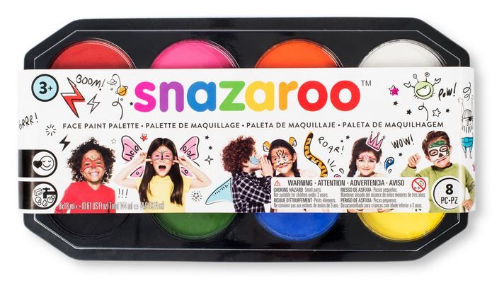 Zestaw Farb Do Malowania Twarzy Snazaroo Paleta 8K