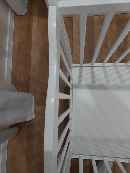 Łóżeczko dla dziecka JULIA 3 w 1 drewniane + łóżeczko turystyczne