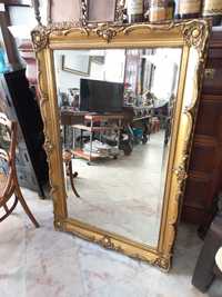 Espelho dourado antigo