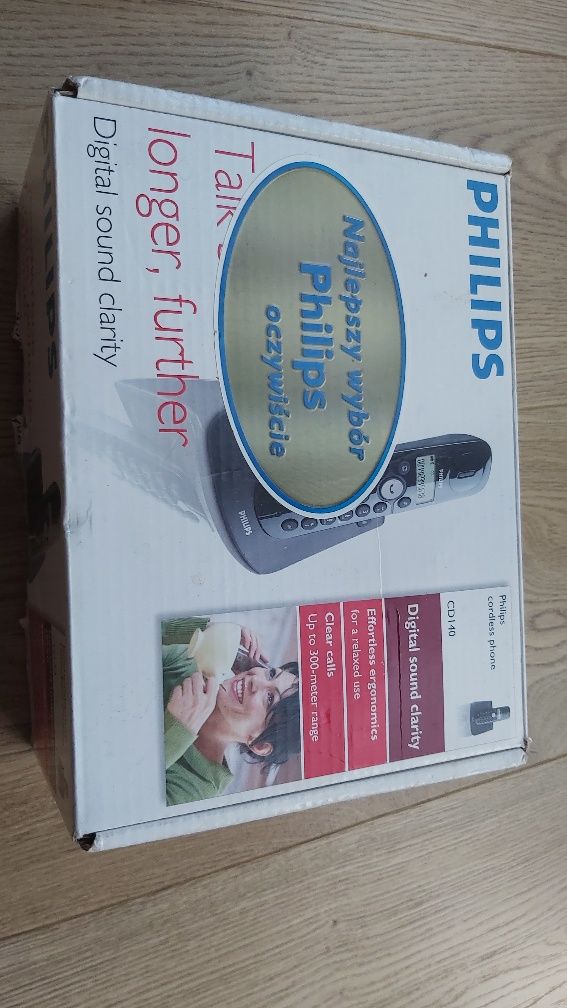 Telefon stacjonarny bezprzewodowy Philips CD140