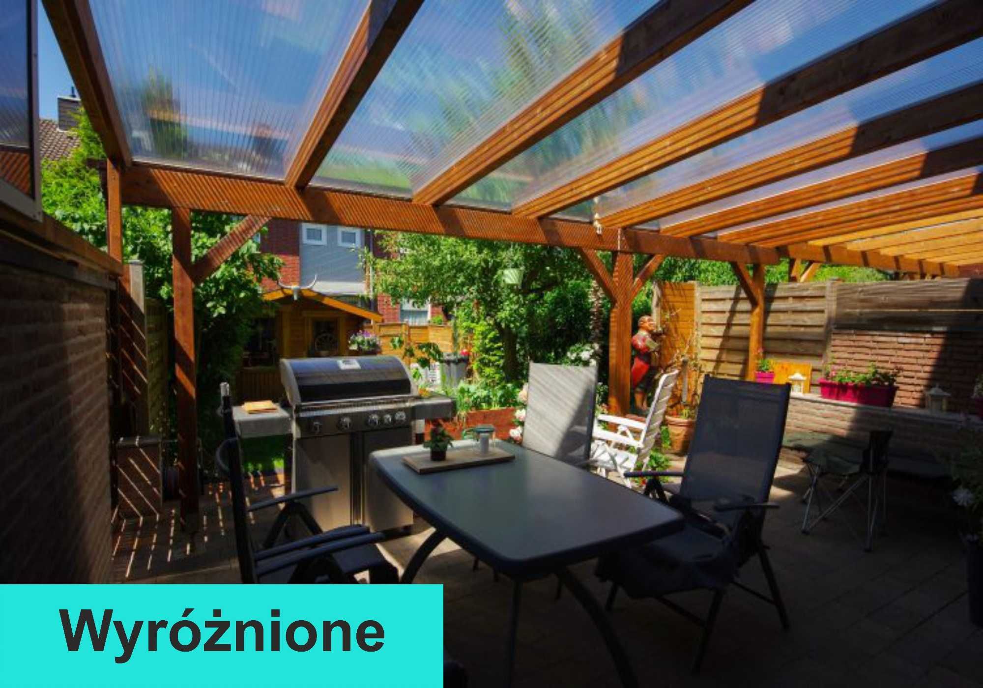 Poliwęglan komorowy zadaszenie, dach taras pergola 4, 6, 8, 10, 16, 20