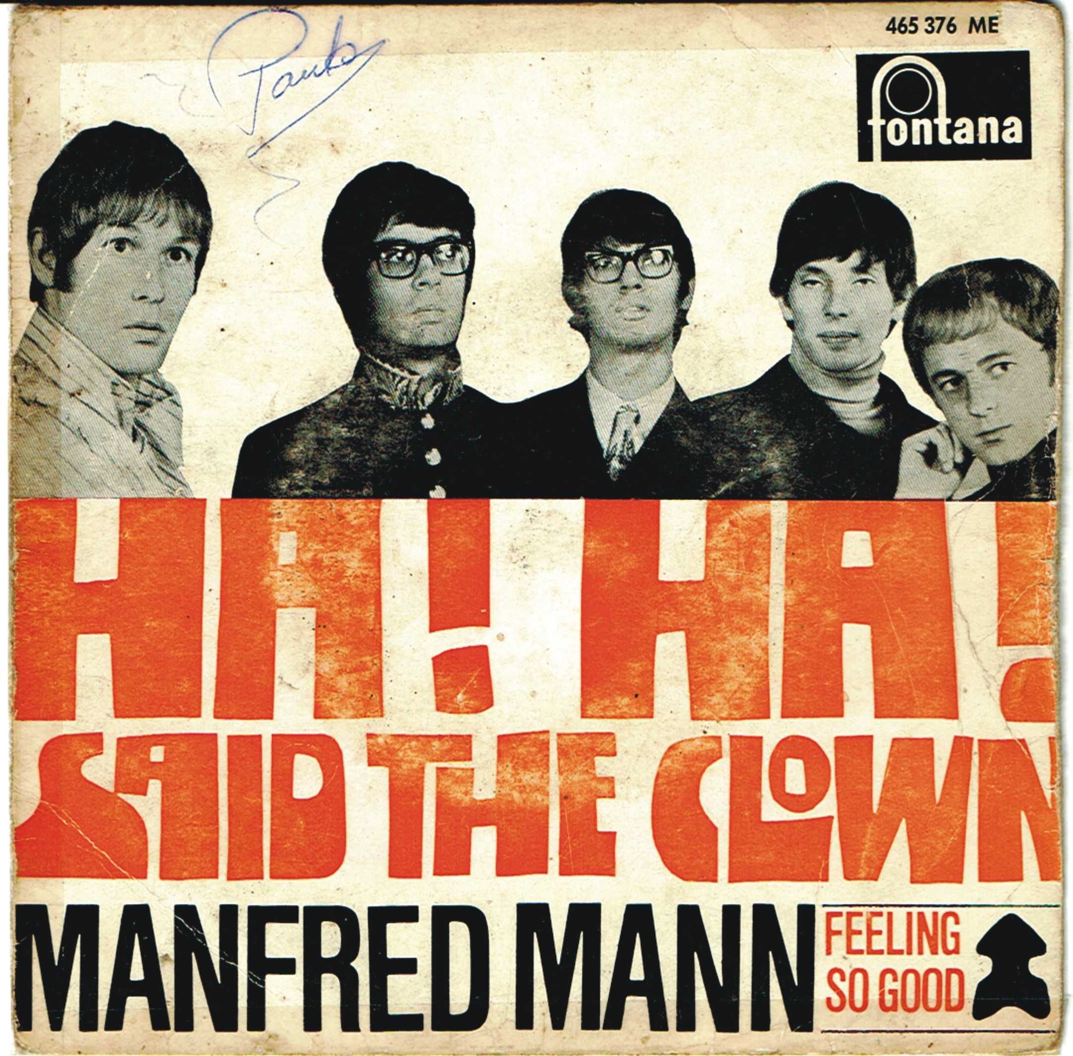 Manfred Mann – Ha! Ha! Said The Clown - 1967 - Portugal