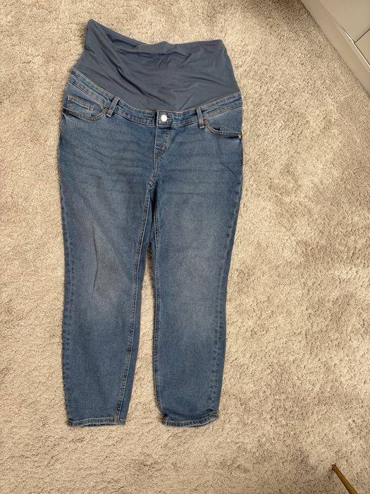 Spodnie jeansy ciążowe mama slim ankle jeans rozmiar L
