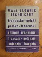 Mały słownik techniczny Francusko- Polski Polsko- Francuski 1964
