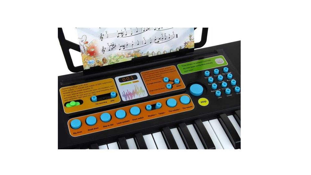 Keyboard Pianino Organy Pianinko Mikrofon dla Dzieci Nauka Grania Ik