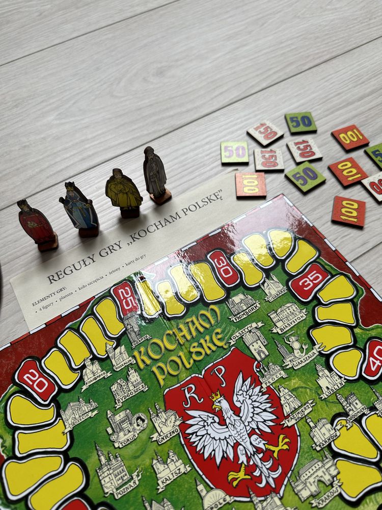 Gra planszowa edukacyjna Kocham Polskę