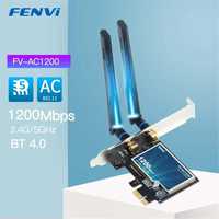 Бездротовий адаптер Fenvi FV-AC1200 wi-fi, Bluetooth.
WiFi 2.4Ghz/5Ghz