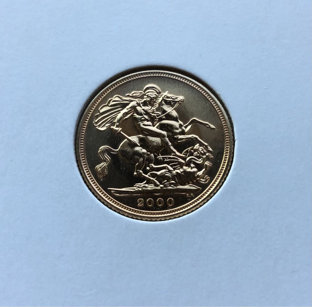 Moeda libra de ouro 2000 (gold sovereign)