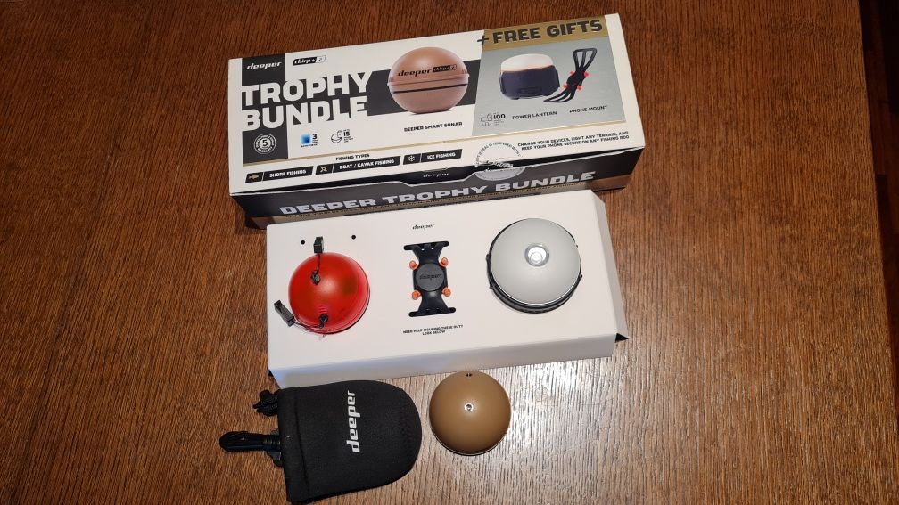 Echosonda DEEPER Chirp+ 2 zestaw Trophy Bundle