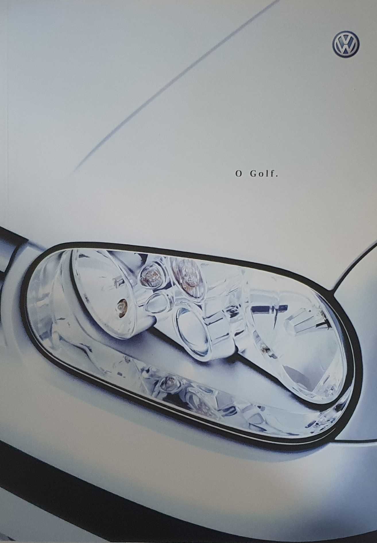 Catálogo do automóvel VW Volkswagen Golf - original - Anos 2001/2002