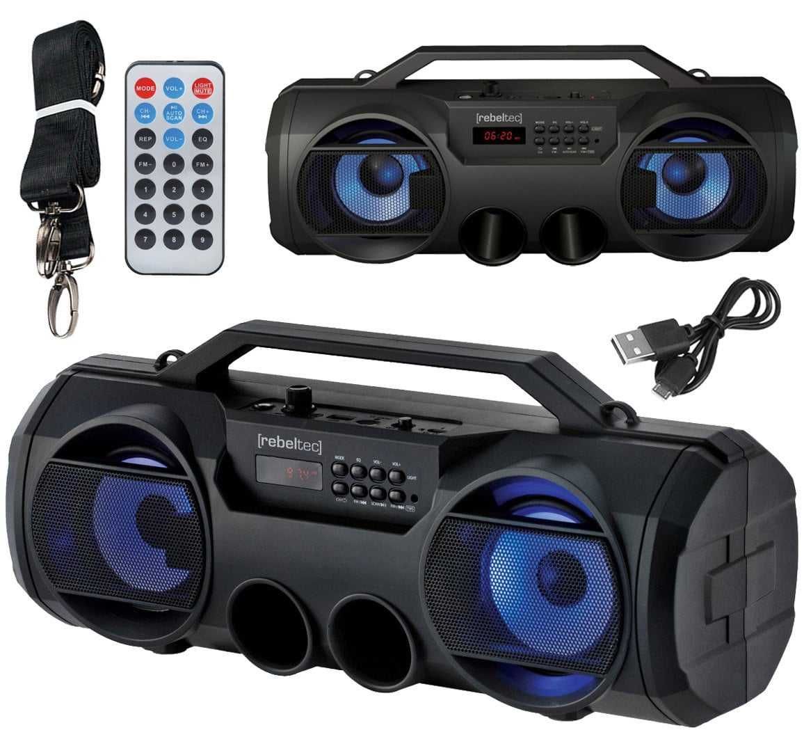 BOOMBOX GŁOŚNIK Subwoofer BLUETOOTH Radioodtwarzacz MP3 Karaoke
