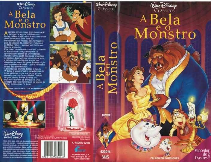 Walt Disney - A Bela e o Monstro - VHS - Original - 1993