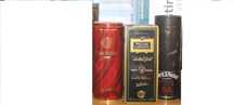 Colecção de latas de whisky