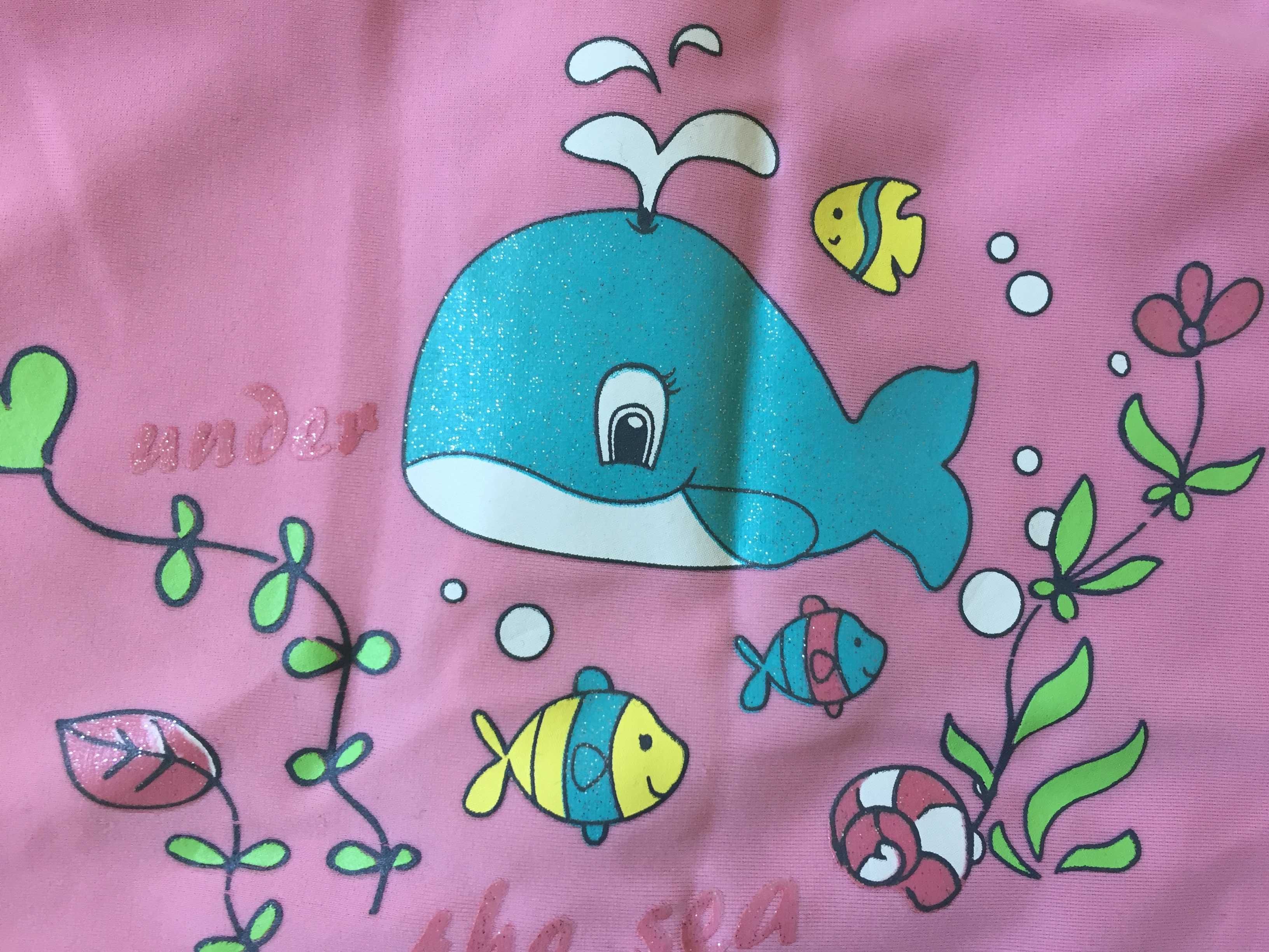 strój jednoczęściowy do pływania z delfinkiem Topolino 80-86