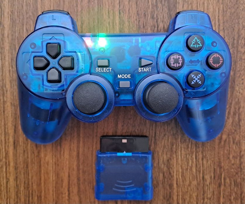 Comando consola Sony Playstation 2 PS2 sem fios - novo