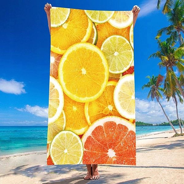 Ręcznik Plażowy HOLIDAY Szybkoschnący Mikrofibra Kolorowy 70x140