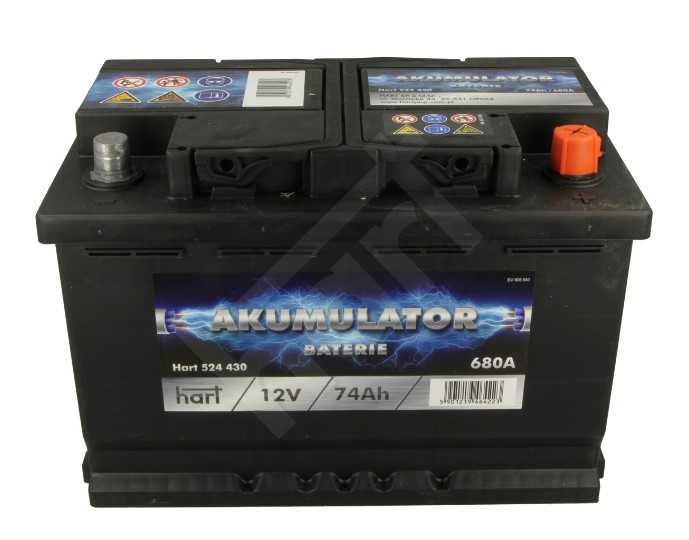 PROMOCJA NOWY SKLEP, akumulator 74 Ah 680A 278x175x190 / P+/, GWAR