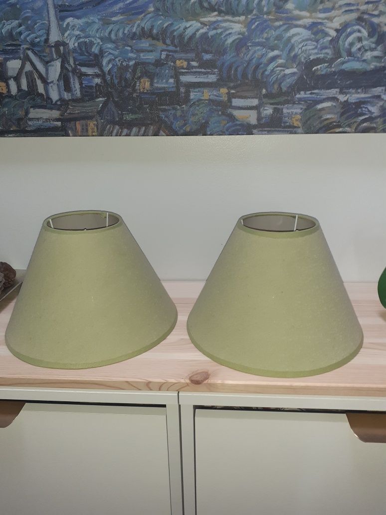 Conjunto de 2 abajures verde