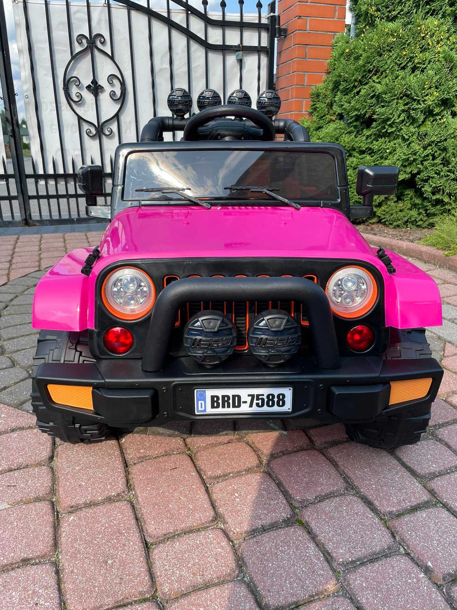 MEGAAUTKA.PL Autko na akumulator Jeep DUŻY samochód 4X4 PILOT EVA