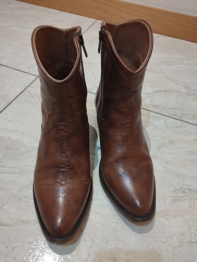 Bota texana 37 castanho