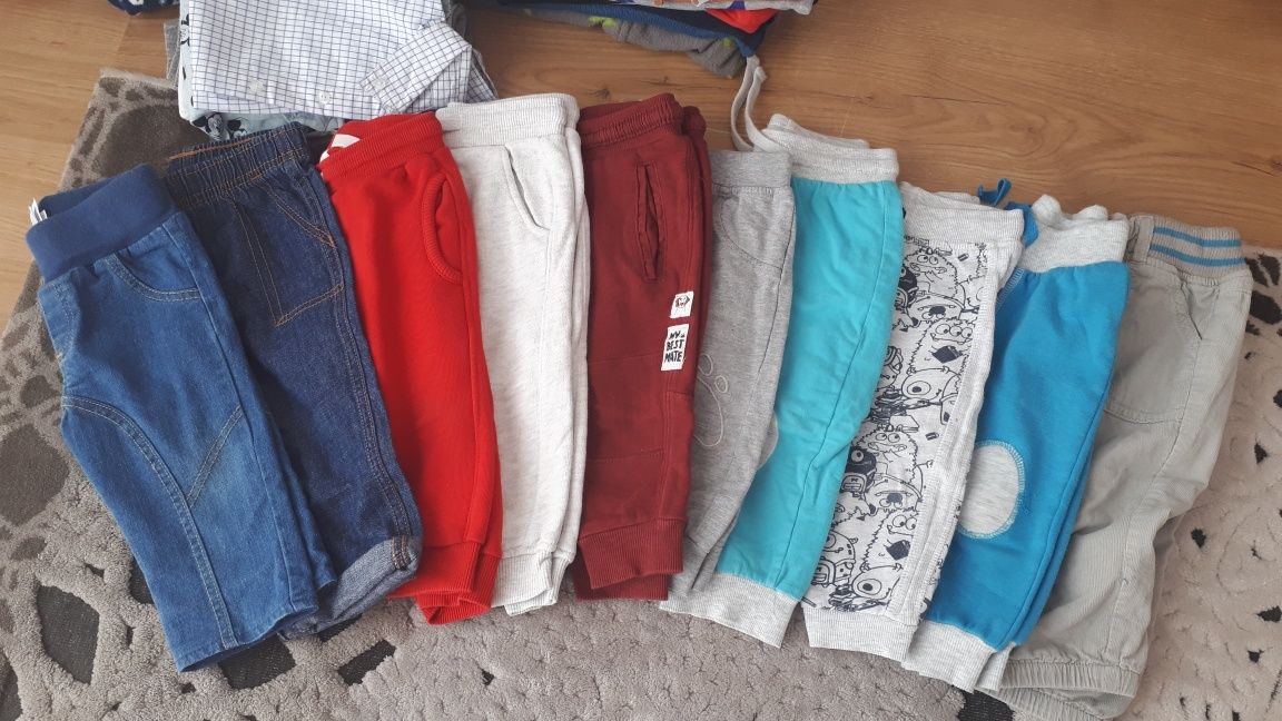 Paka ubrań r. 80 dla chłopca