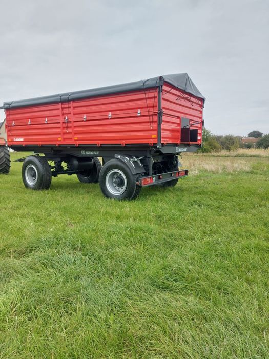 KRONE DK225 przyczepa rolnicza DMC 18T wywrot na kulach 3str LED
