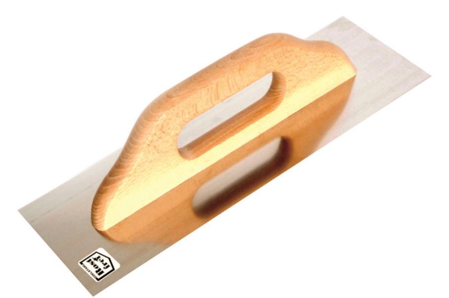 Paca Nierdzewna Gładka Uchwyt Drewniany 320 x 130Mm - EPM