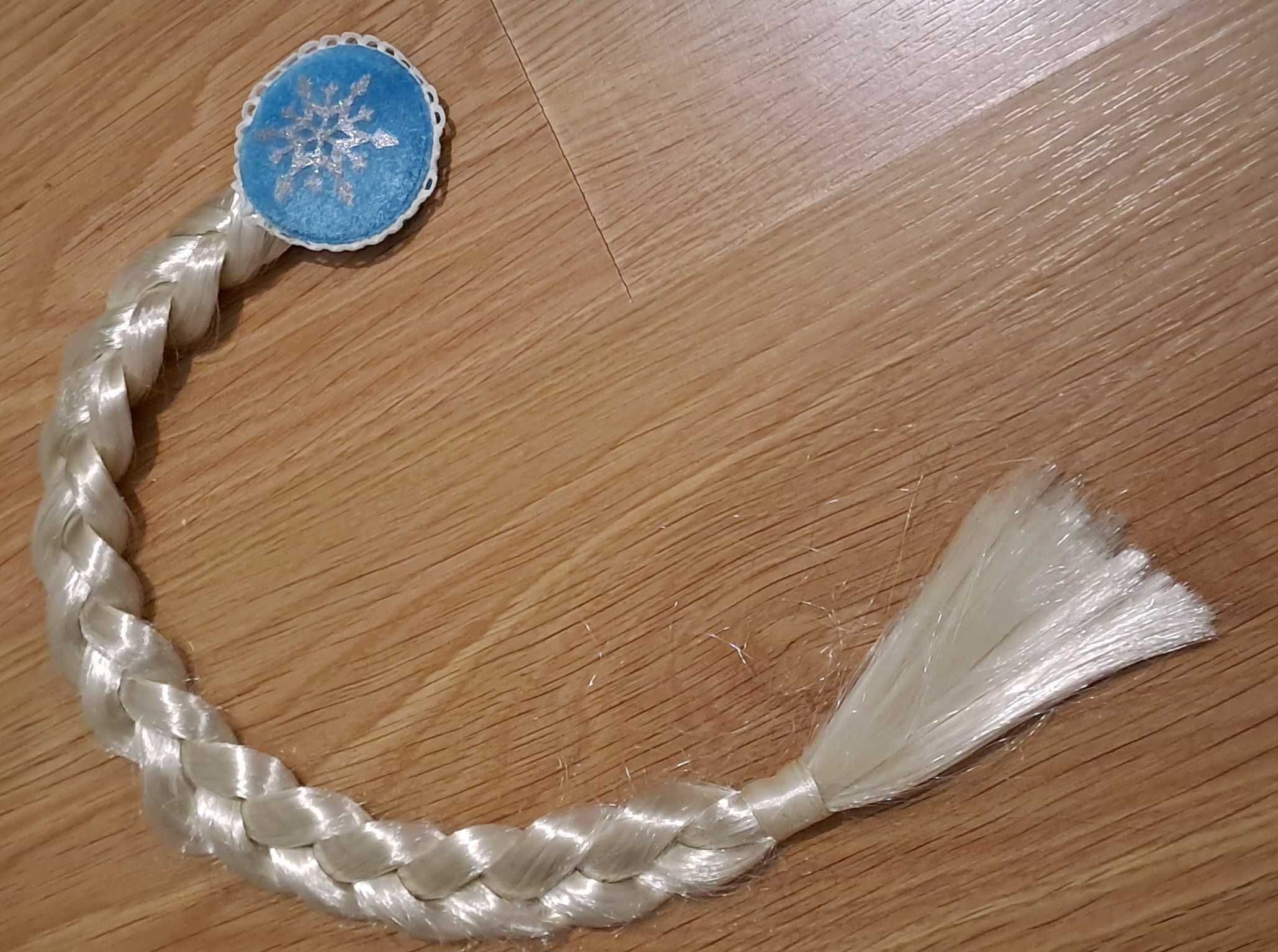 Conjunto Frozen - Trança e coroa