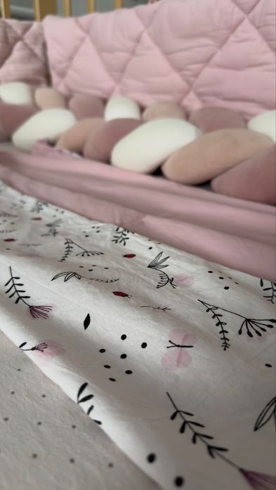 Набір постілі в дитяче ліжечко, захисні бортики