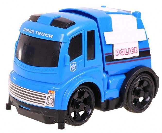 SKRĘCANY ZESTAW POLICYJNY Komisariat + Radiowóz + Garaż + Tor