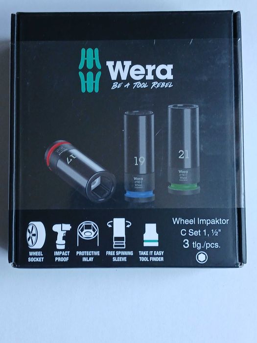 Wera Wheel Impaktor C Set 1 Zestaw kluczy nasadowych 1/2*nowe*oryginał