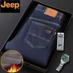 Утеплені зимові чоловічі джинси на флісі JEEP